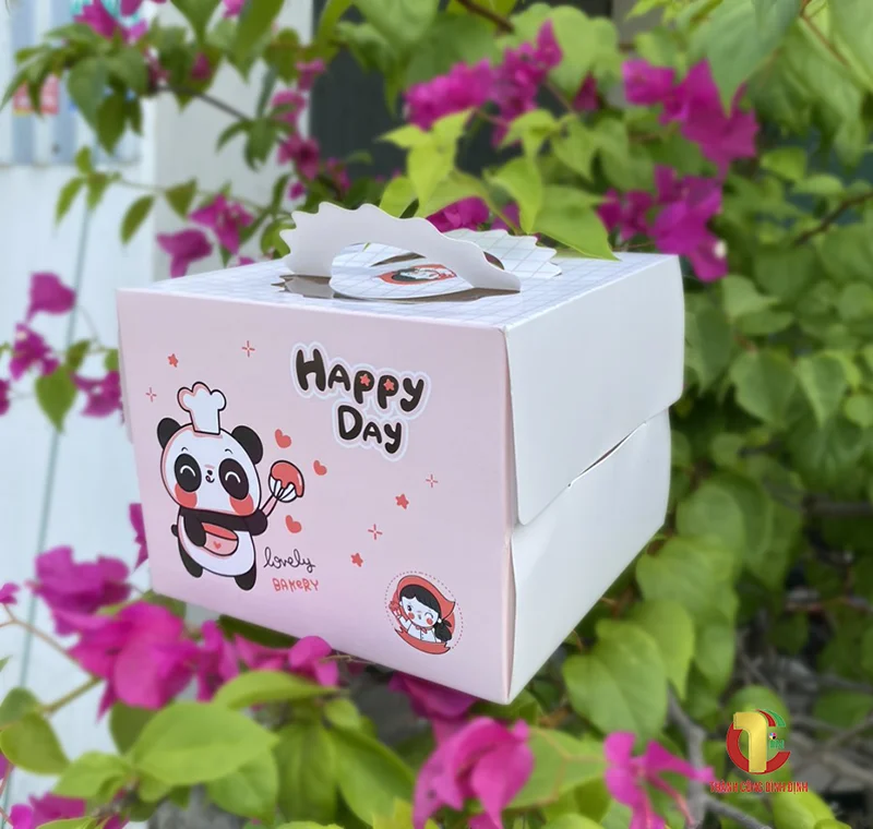 Hộp giấy đựng b&aacute;nh kem